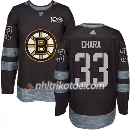 Boston Bruins Trikot Zdeno Chara 33 1917-2017 100th Anniversary Adidas Schwarz Authentic - Herren
